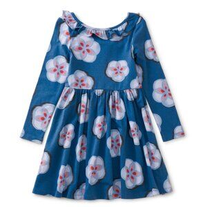 Ruffle Collar soft jersey dress